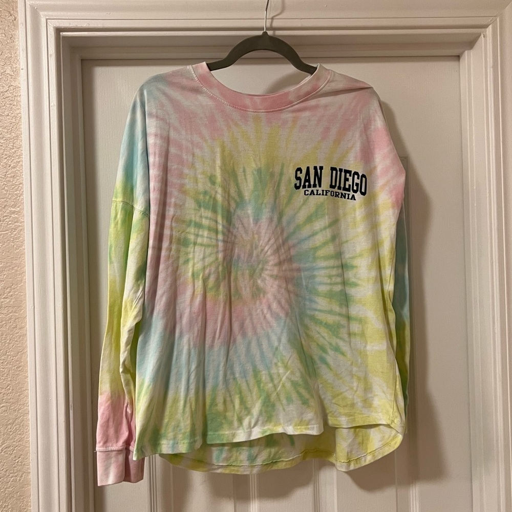 San Diego tie-dye long sleeve. Women’s large. Like new